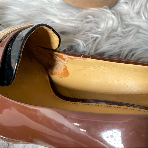 COACH Garnet Patent Pumps in Merlot and Black: GORGEOUS! - Picture 5 of 7